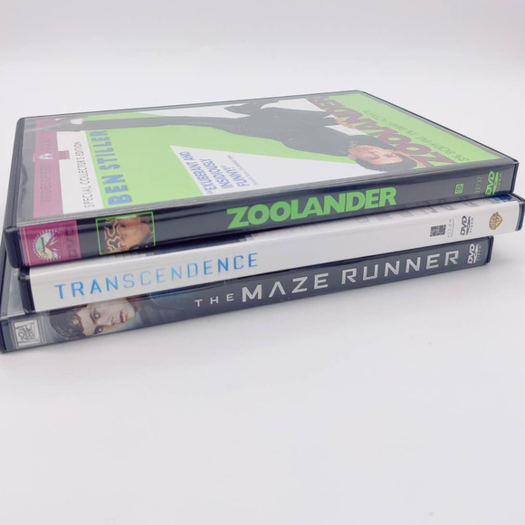 Movie Lot The Maze Runner ZooLander Transcendence Ben Stiller Johnny Depp 3 DVDs - Picture 3 of 9